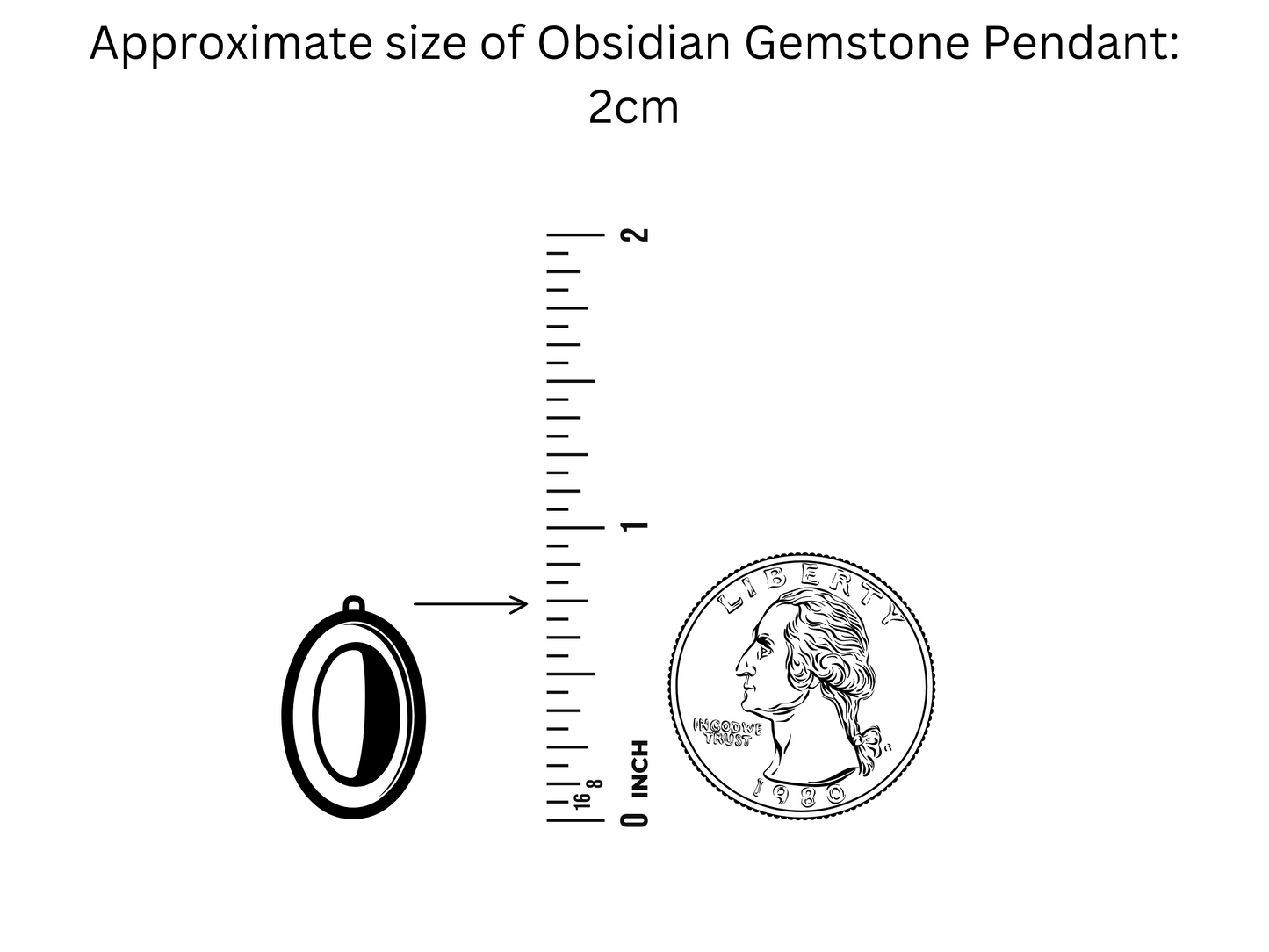 Obsidian Gemstone Pendant