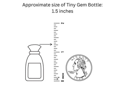 Botella mini gema de aventurina verde